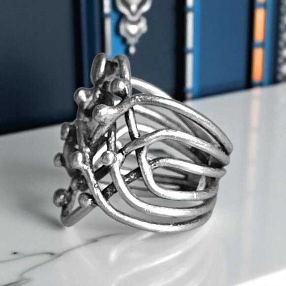 🆕️Turkish Handcrafted Adjustable Zamak Ring | Artisanal Design from Istanbul 💍 - Picture 12 of 15